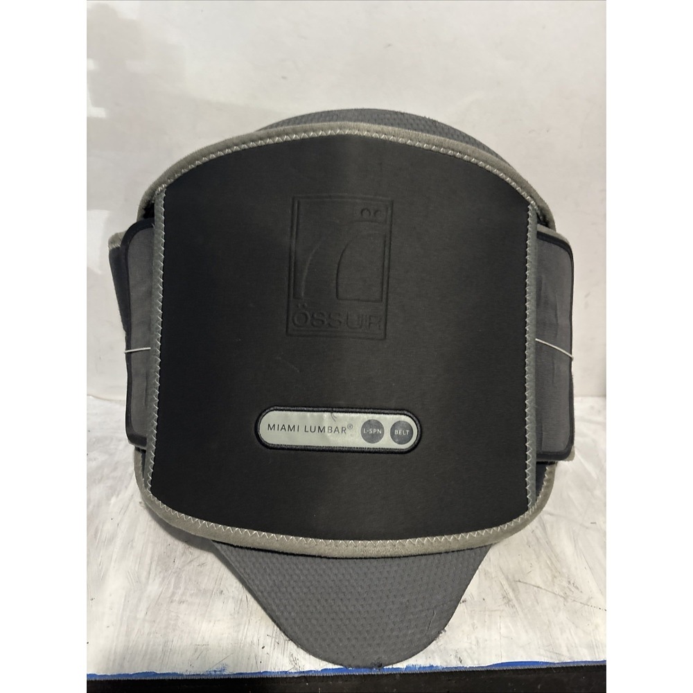 OSSUR Miami Lumbar L-SPN Back Support Belt Brace Size 2X Grey Black